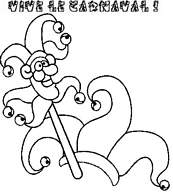 coloriage vive le carnaval baton